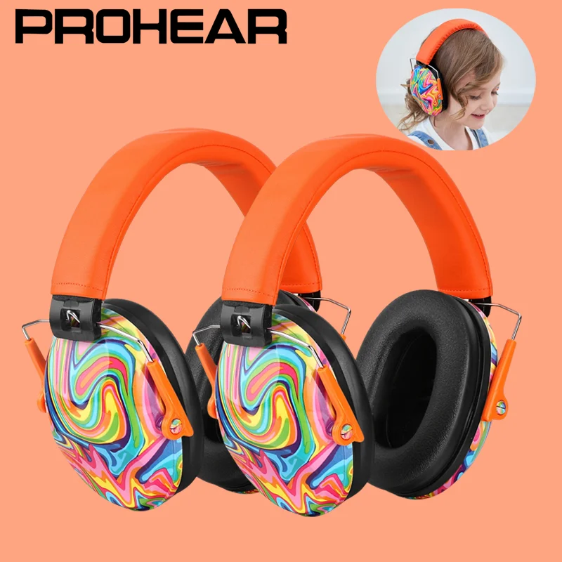 

PROHEAR 2 Pcs Kids Earmuffs Adjustable NRR 25dB Noise Cancelling Ear Protection for Sports Events Airports Autism Toddlers