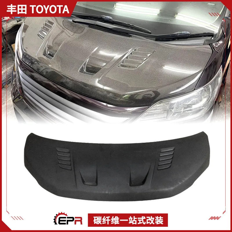 

08-15 Подходит для модификаций из углеродного волокна серии Toyota Vellfire 20, крышка двигателя, передняя крышка