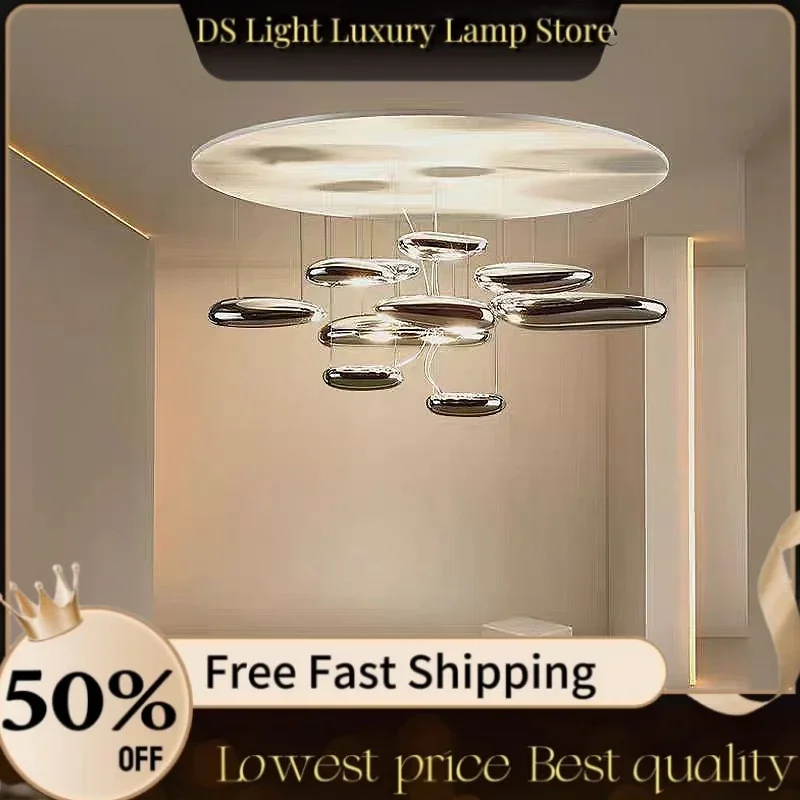 

Modern Cobblestone Led Ceiling Lights for Living Room Dining Bedroom Led Ceiling Chandeliers Lighting Home Decor Lustre Fixtures