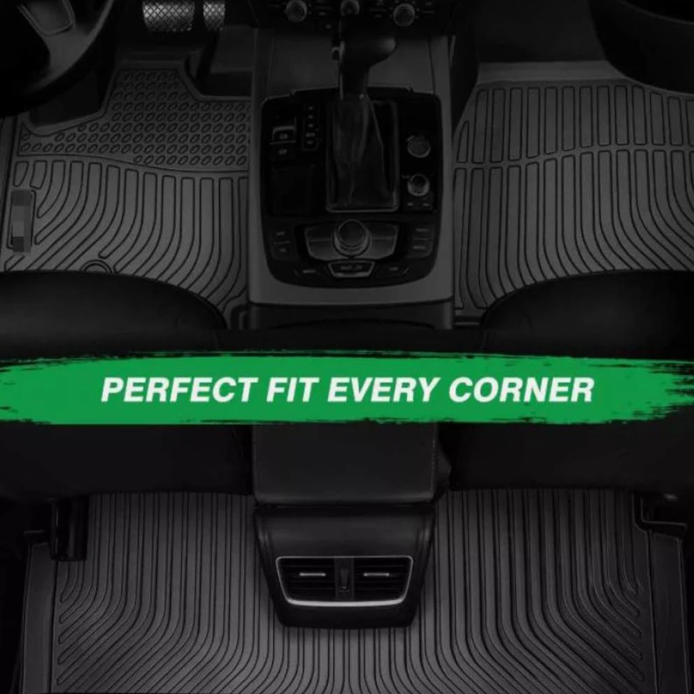 

Car Floor Mats Trunk Mat 4PCS For Dodge Grand Caravan 2008~2020 All Weather Front Rear Liner Floor Mats Waterproof Non-slip