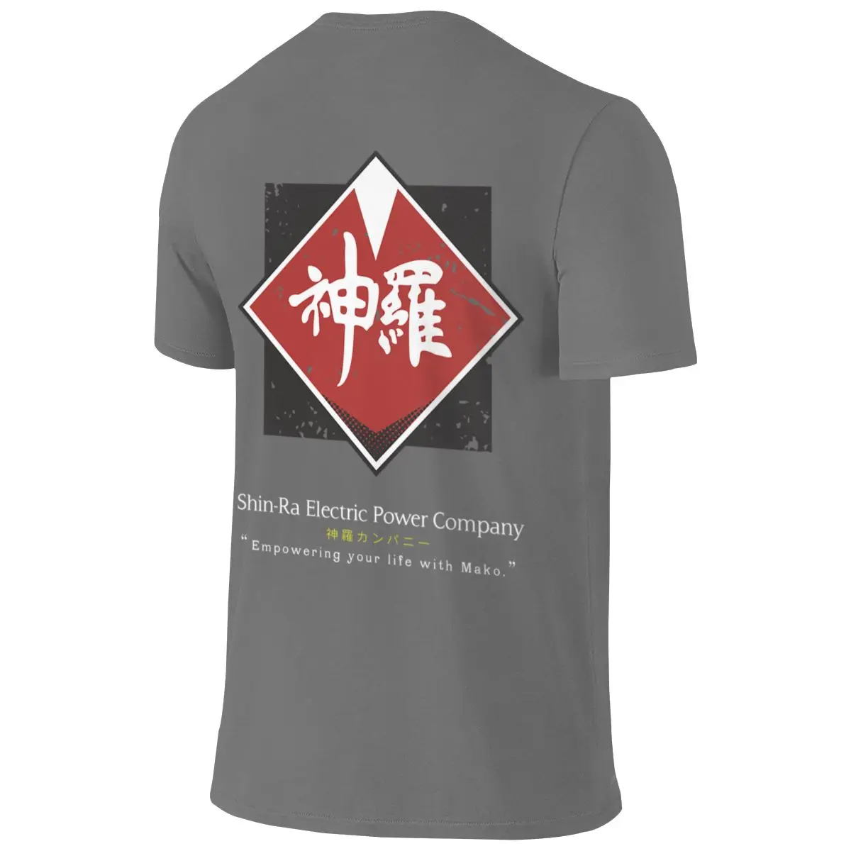 Shin-Ra Company Final Fantasy VII Shopping Reversible T-shirt Loose Lazy Sweat-Absorbing And Quick-Drying Tee