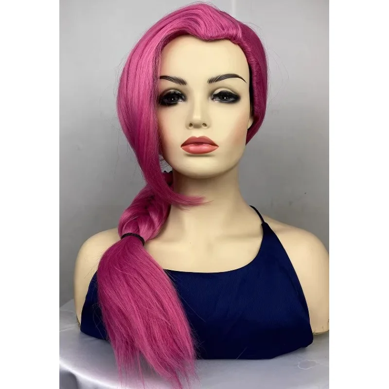 

Женский парик с длинными вьющимися волосами и винно-красной волной