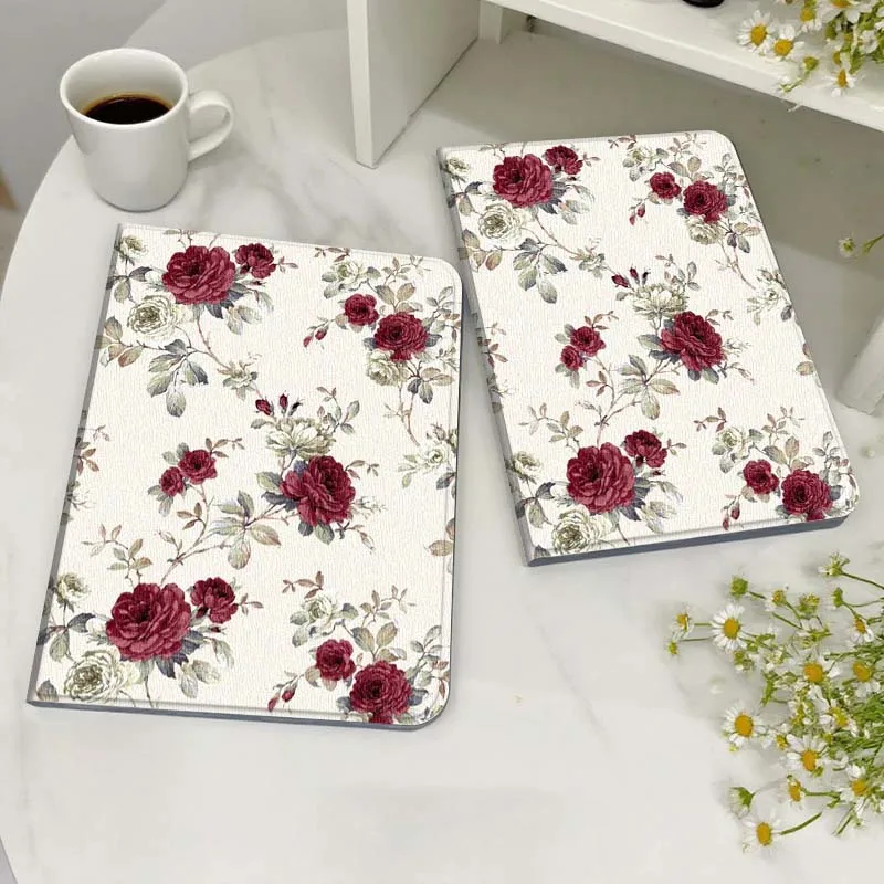 

Чехол для планшета Honor MagicPad MatePad M5 8 9 2 3 10 12 X V7 V8 X8 X9 V9 GT X9a GT2 S Air Pro с синим цветочным узором и изображением птиц