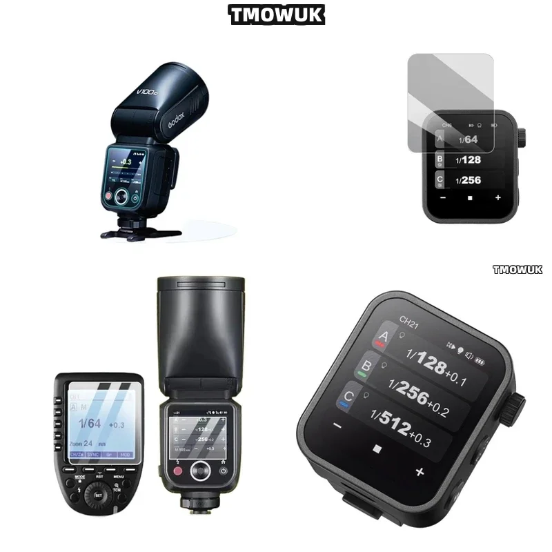 

For Godox X3 V100 V1 Pro AD600BM V860 III Flash Screen Protector, Easy Bubble-free Application. For