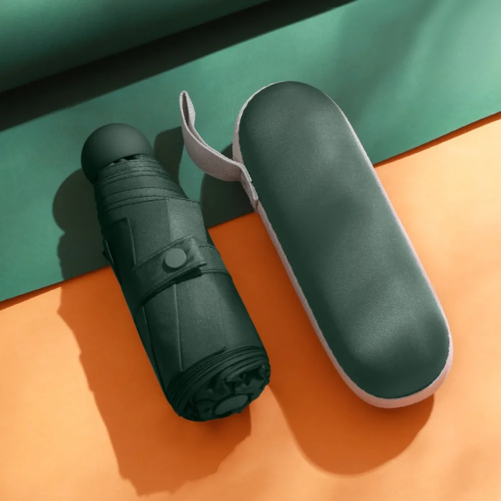 مظلة كبسولة محمولة مقاومة للأشعة فوق البنفسجية ومقاومة للماء على نطاق صغير للمطر المنزلي خفيفة الوزن واقية من الشمس مظلة عالية الكثافة #3