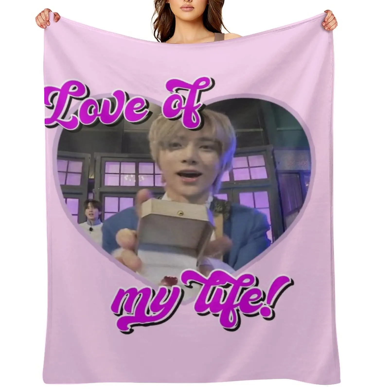 

retro beomgyu loml Throw Blanket Shaggy Hairys Plaid on the sofa Decorative Beds Blankets