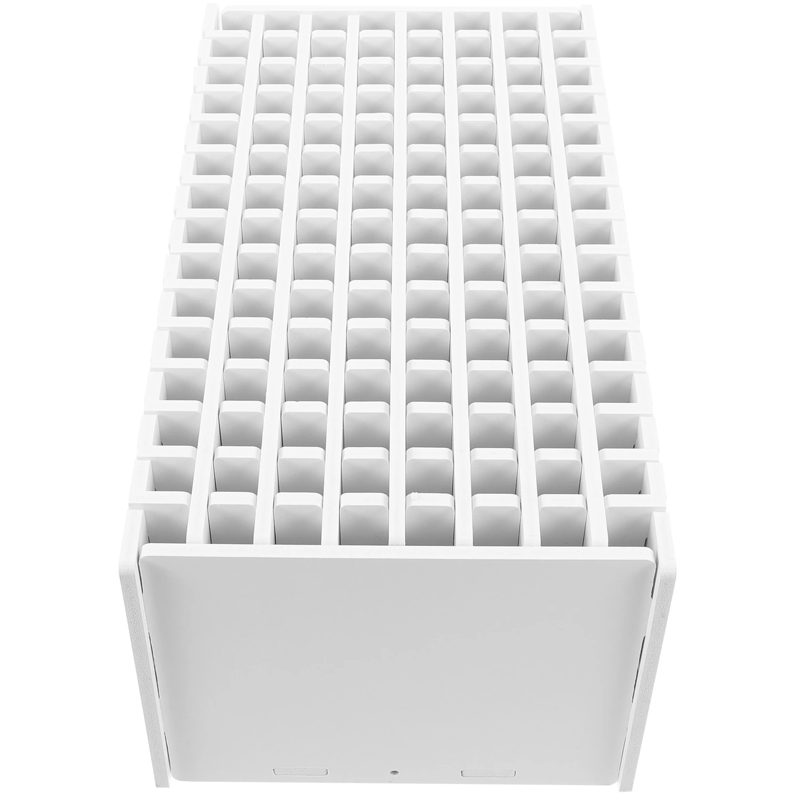 

120 Holes Marker Storage Box Desk Organizer Rack Pens Smooth Edge Wooden Compartment Holder Office Stationery Student Supplies