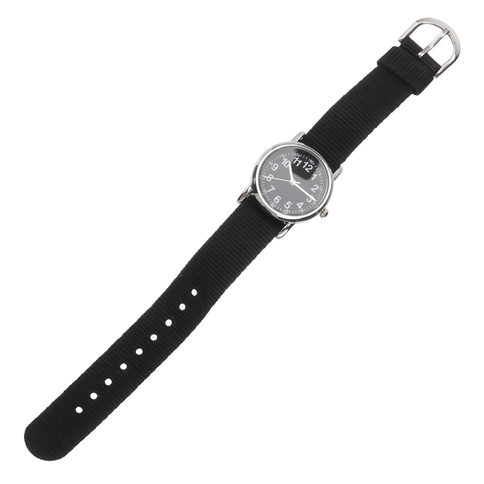 Kids Waterproof Watch Black Braided Band Quartz Movement Accurate Timekeeping For Boys Girls Children'S Wristwatch