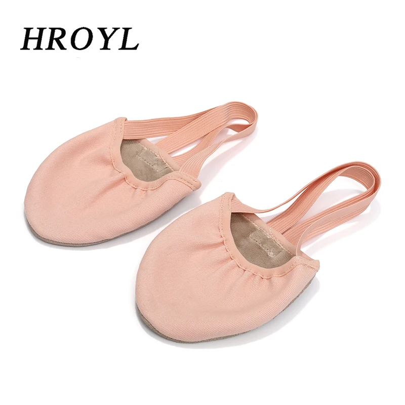 Girls Rhythmic Gymnastics Shoes Women Ballet Dance Shoes Half-palm Shoes Belly Dance Shoes Women's Children's Suede Half Shoes