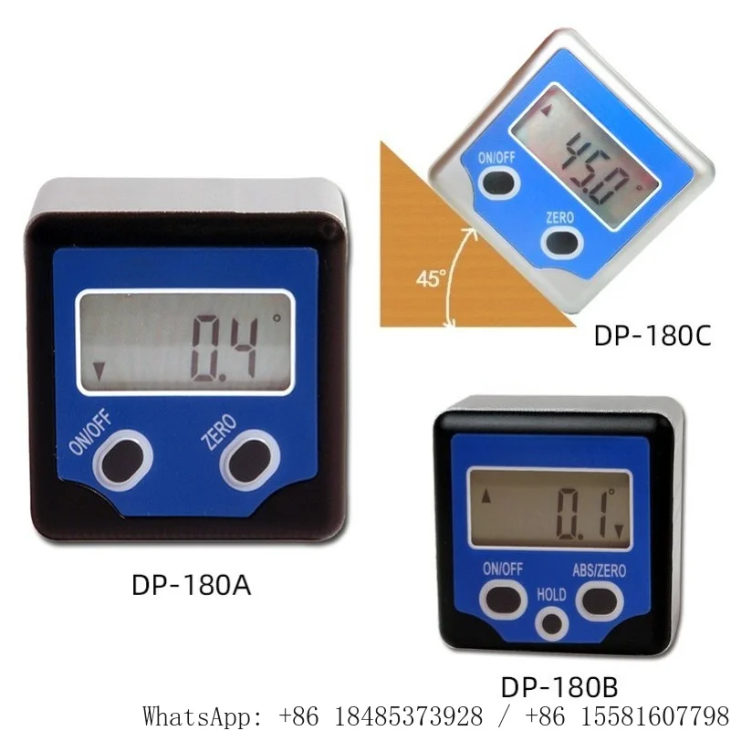 Inclination box with magnetic digital display Electronic protractor Angle meter Star finder Level