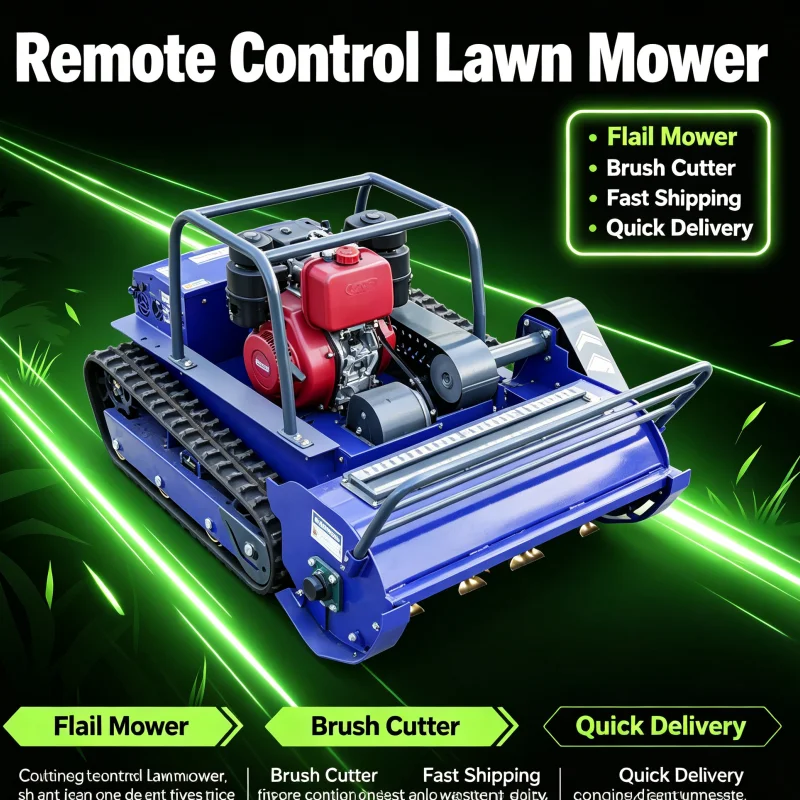 Customized All Terrain Robotic Lawn Mower Hammer Blade Design For Home Backyard Lawn Trimming