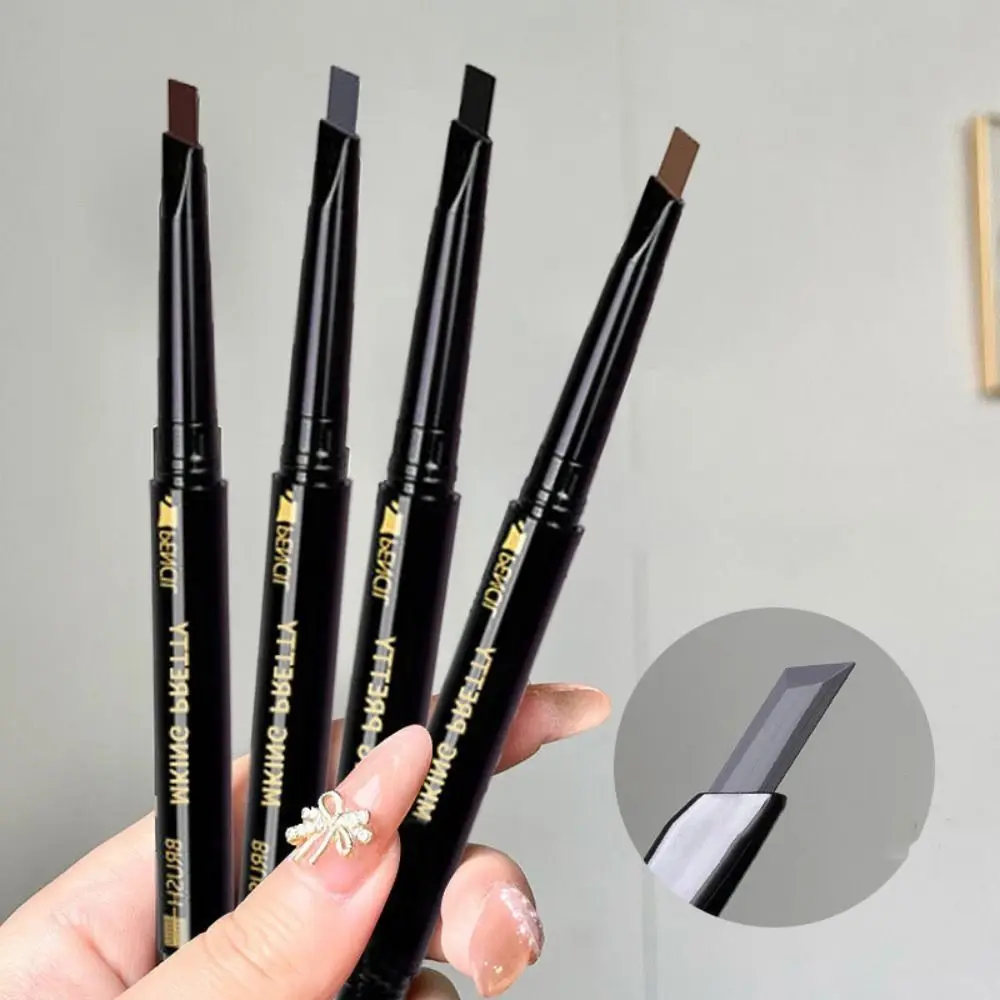 Double Head Eyebrow Pencil With Brush 360 Degree Rotation Waterproof Eyebrow Stick Automatic Eyebrow Powder Women