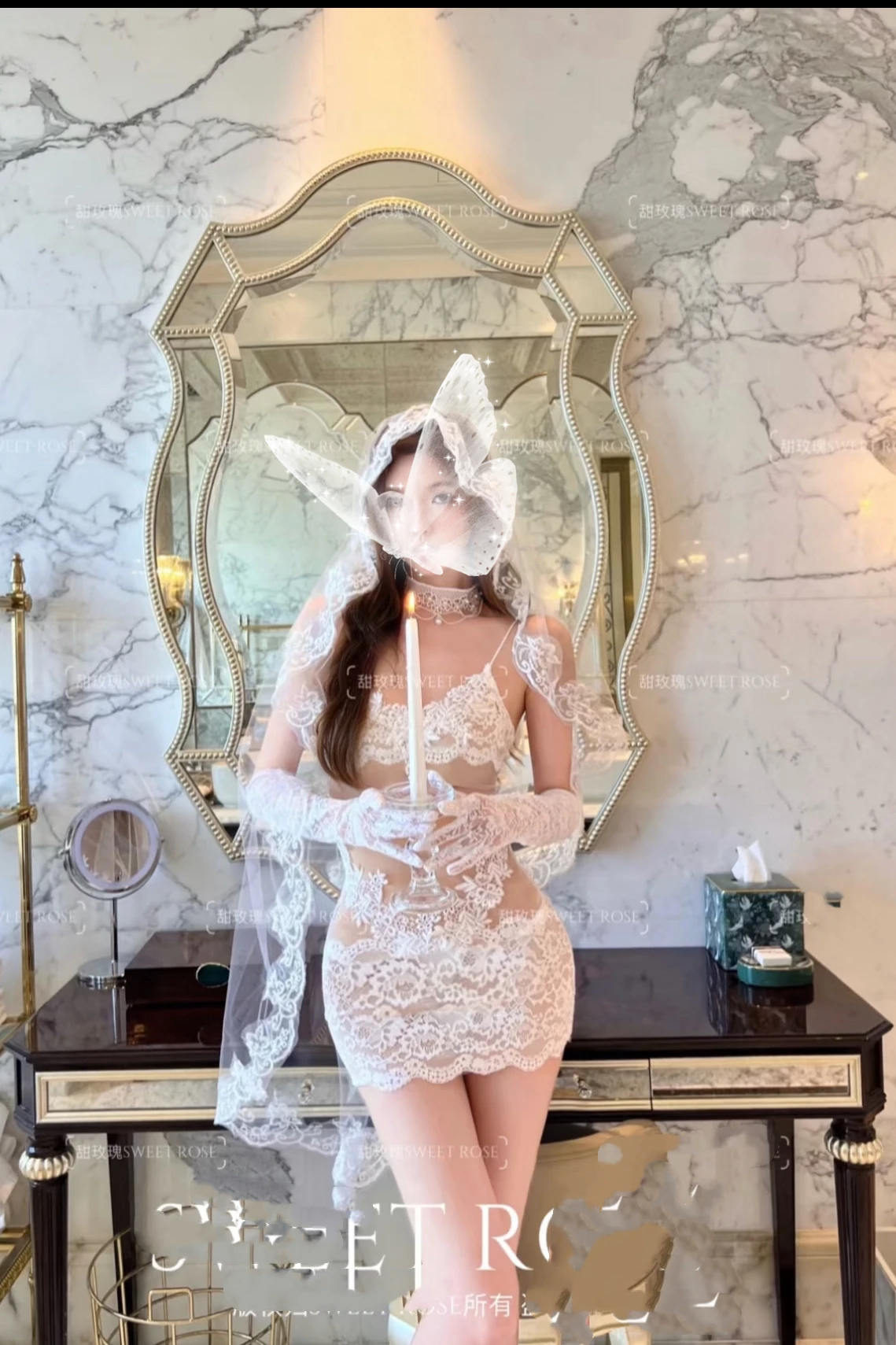 Beach Style Women Sexy Transparent Lace Short Dress Summer Vacation Boho Chic Spaghetti Strap Mini Dress Club wear