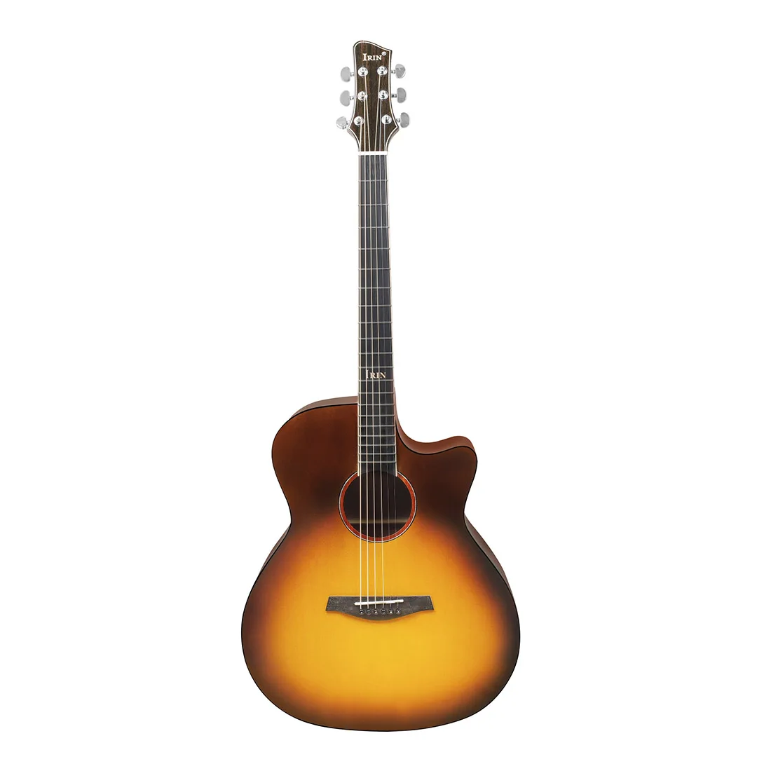 IRIN 40 Inch Acoustic Guitar Mahogany Body Maple Neck 6 Strings 20 Frets Folk Guitar Suitable For Beginners/Music Lovers