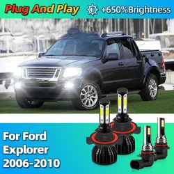 2/4Pcs 30000LM LED Headlight H13 9008 Car Bulbs 9145 Fog Light Lamp Canbus For Ford Explorer 2006 2007 2008 2009 2010