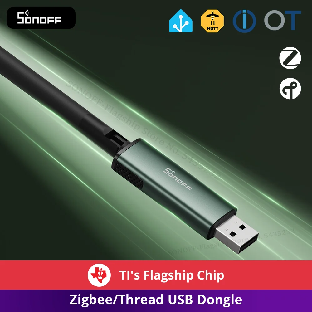 SONOFF Dongle-PP10 Dongle Plus CC2674P10 Zigbee/Thread USB Dongle Flagship Dual-Protocol Performance Works With Zigbee2MQTT OTBR