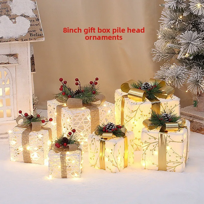 coffret-cadeau-de-trois-pieces-d'ornements-lumineux-de-noel-coffret-cadeau-en-fer-forge-pour-centre-commercial-et-hotel-ornement-decoratif-empilable