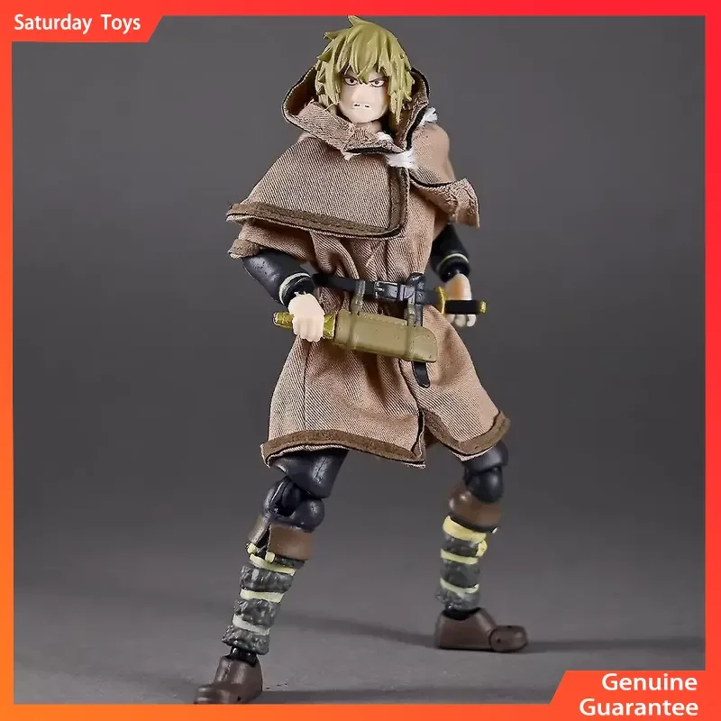 Vinland Saga Anime 14 cm figurine-Mildrfinn Karlsefni Figma 608 véritable tissu Joint mobile modèle à collectionner jouet pour les Fans