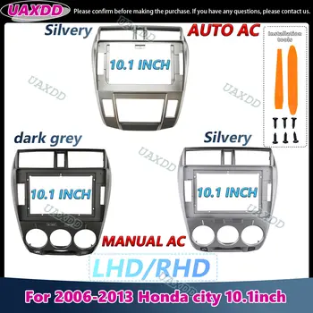 適用於 2006-2013 年本田鋒範 10.1 吋汽車內裝音響收音機安卓框架套件面板中控面板線纜視訊導航轉接器 8 最佳銷售 本田鋒範安卓面板 - №5