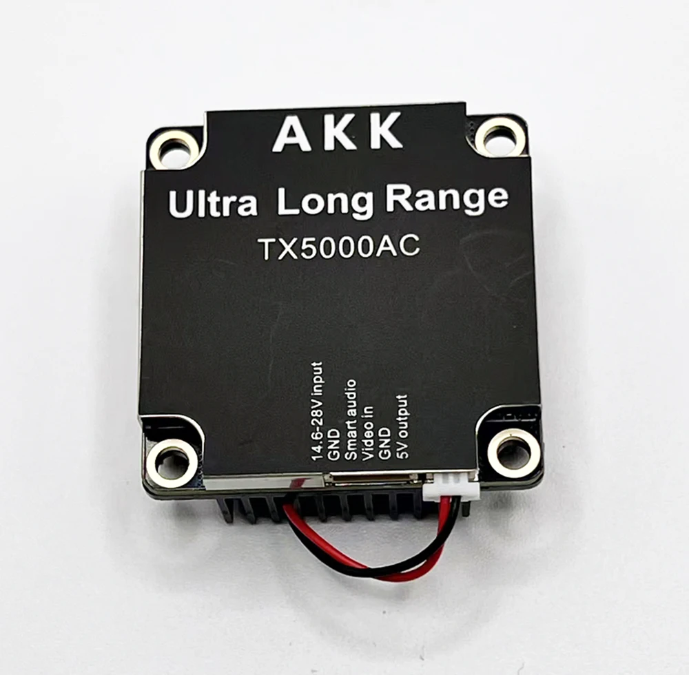 AKK TX5000AC VTX 5.8GHz 5000mW Ultra Long-Range FPV Video Transmitter 5W High Power for Drone Racing And Gaming