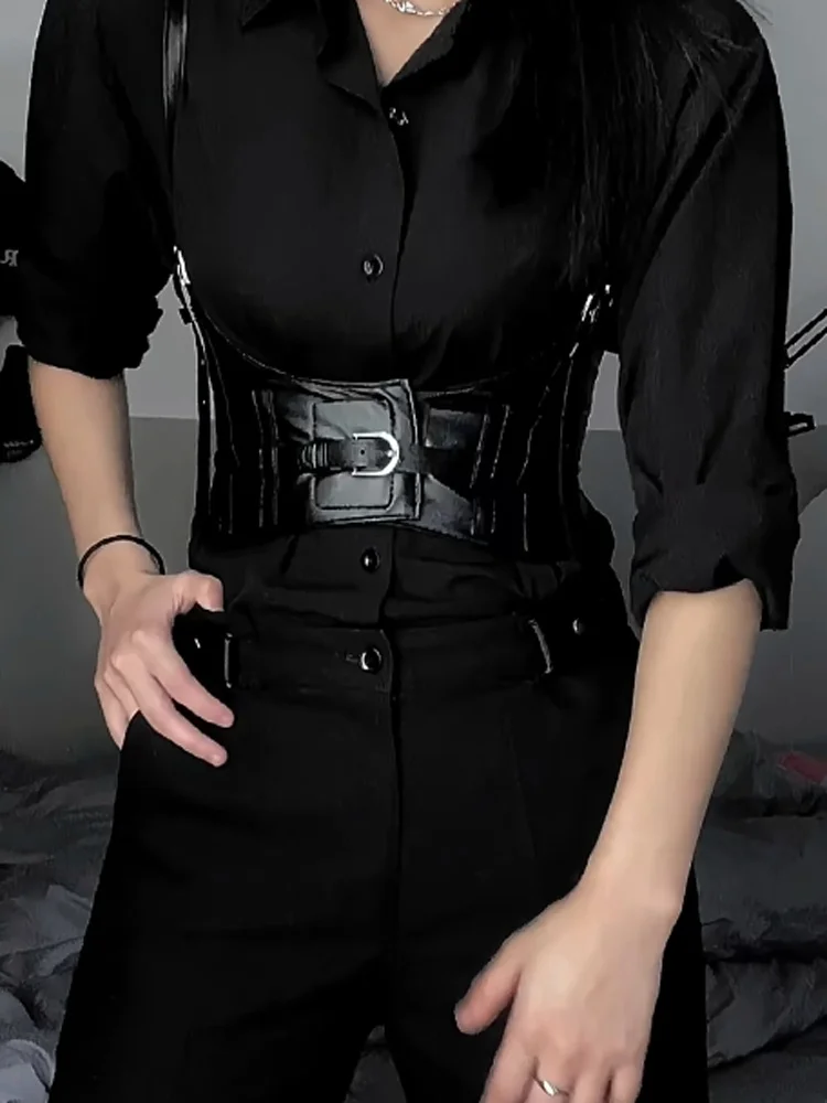 

Мужская приталенная рубашка Bla Slim Fit с поясом, любимая блогерами, с эффектом стройности