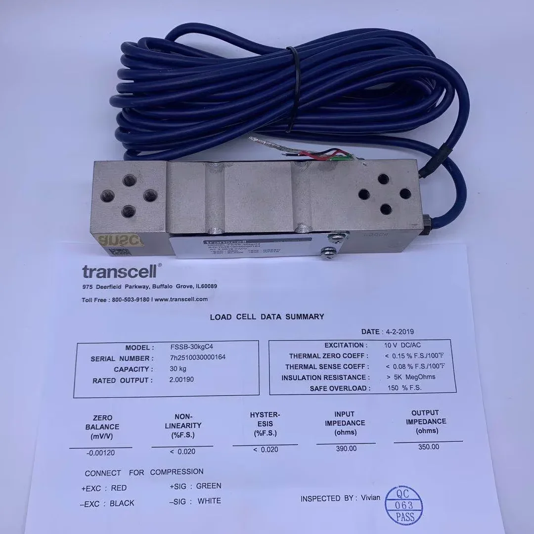FSSB Stainless Steel Single Point Force Sensor 30kg 50kg 60kg