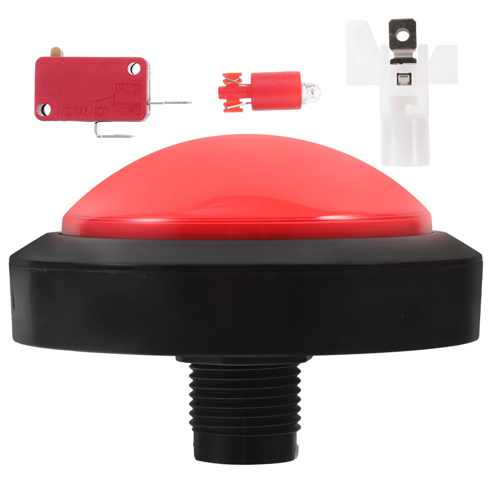 Red Electronic Game Answer Buzzer Funny Responder Big Party Tool Supplies Squeeze Responder TV Shown Button Game