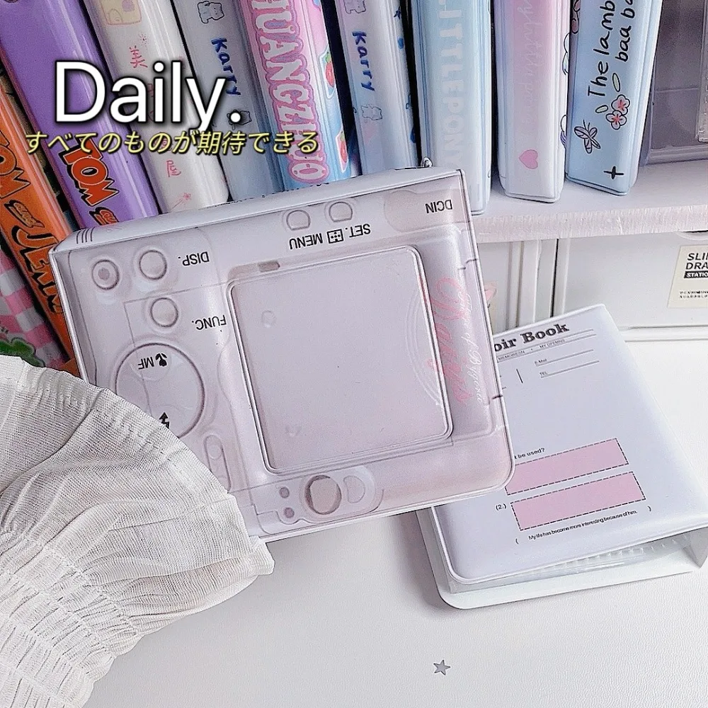 New Retro Camera Card Album PVC 3 Inch Mini Idol Card Collect Book with 20 Internal Pages Postcard Book