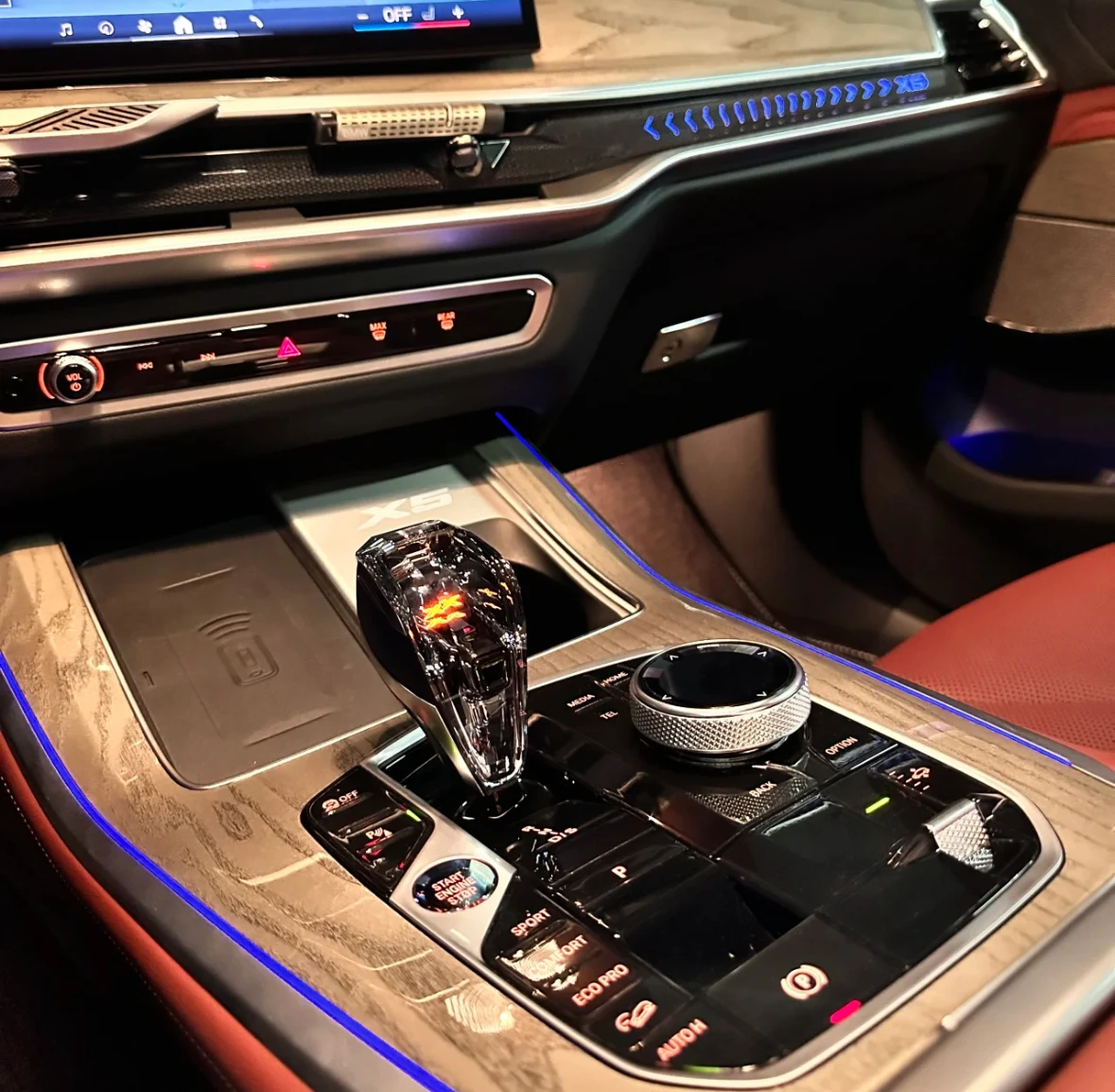 Suitable For BMW Shift Knob F10f15f30f32 Modified BMW Crystal Shift Knob Three-piece Set