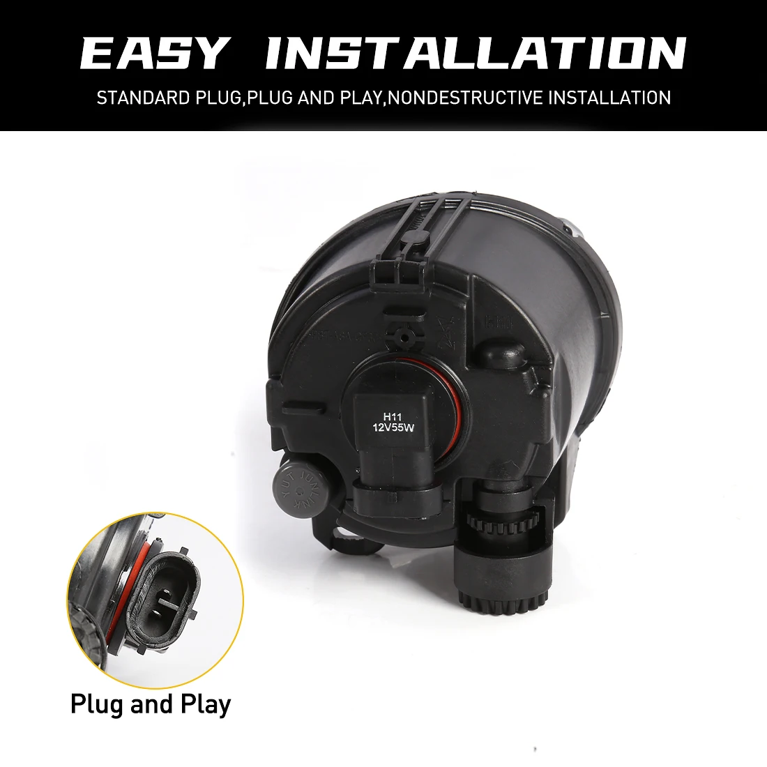 63177839865 63177839866   Para bmw e92 e93 f07 f10 f22 f23 m3 m5 2 3 5 séries luzes de nevoeiro lâmpada dia led halogênio wateproof