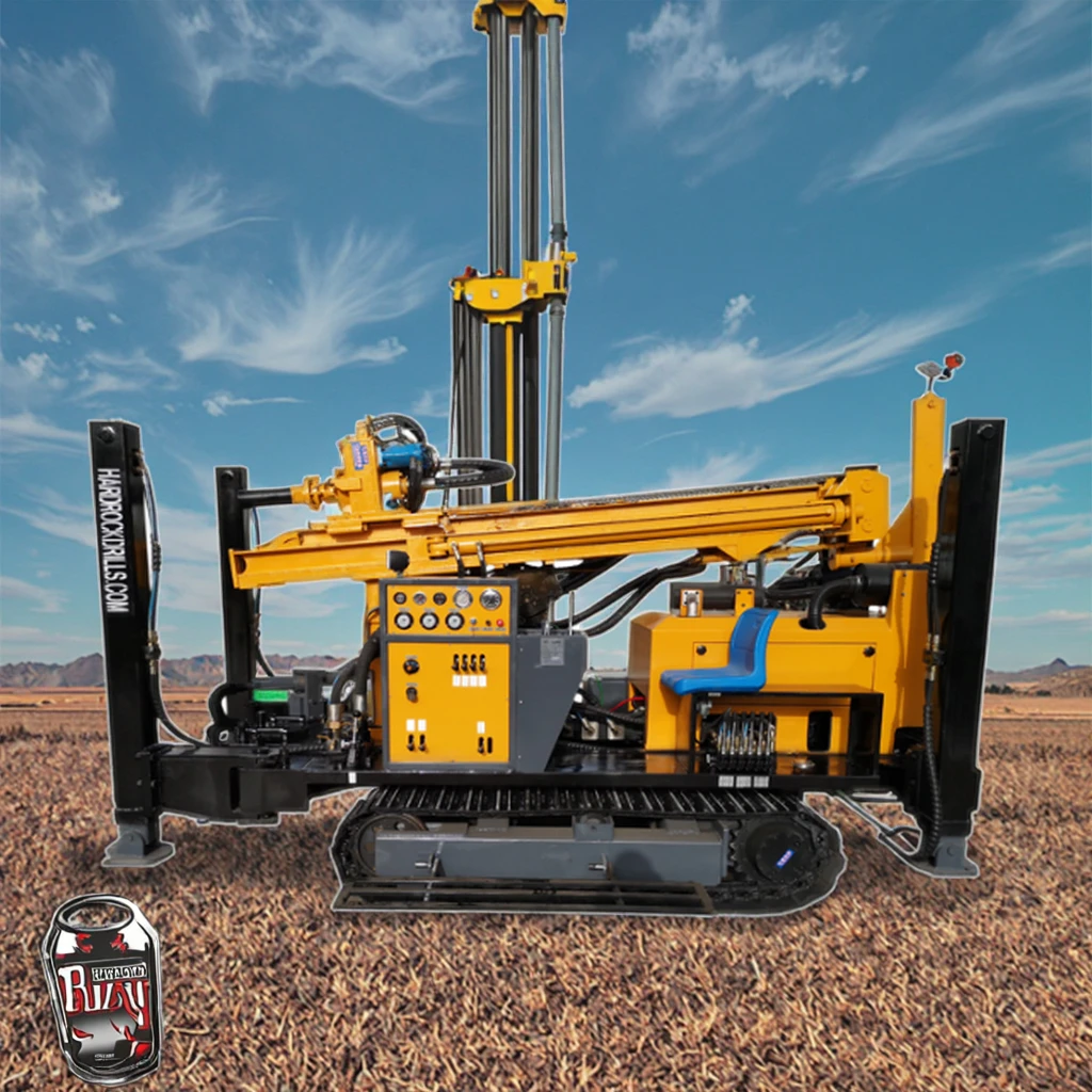 100m, 200m, 300m, 350m, 400m, 600m, 800m Diesel Engine Driven Water Drilling Rigs Mounted on Crawler for Borehole Drilling
