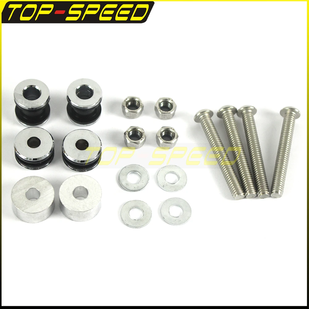 Sissy Bar Luggage Rack Docking Bolt Kit Motorcycle Accessories Mount Bolts For Harley Fat Boy FLSTF FXST FLSTC FXSTS 1984-1999