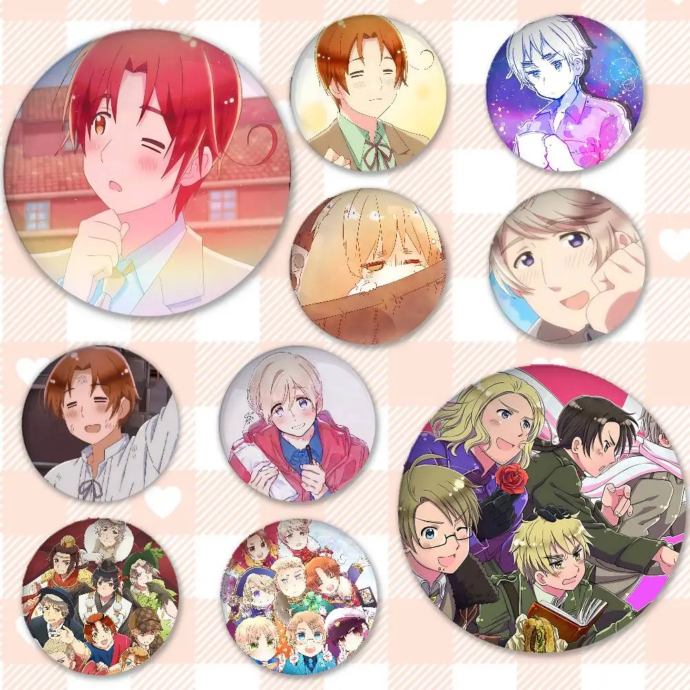 Anime Hetalia Welt Sterne Abzeichen Abzeichen Metall Brosche Für Tasche Kleidung Hut Dekor Schmuck Zubehör Geschenke
