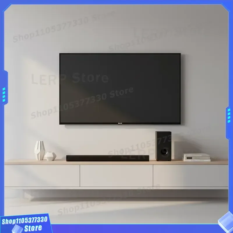60W 2.1CH TV Sound Bar Wireless Bluetooth Speaker System with 5.5 Inch Woofer and Dual Passive Speakers for Home Theater