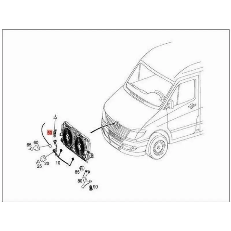 9065451301 A9065451301 Engine Cooling Electronic Fan Control Relay Power Loss Protector For Mercedes Benz Viano Vito Sprinter