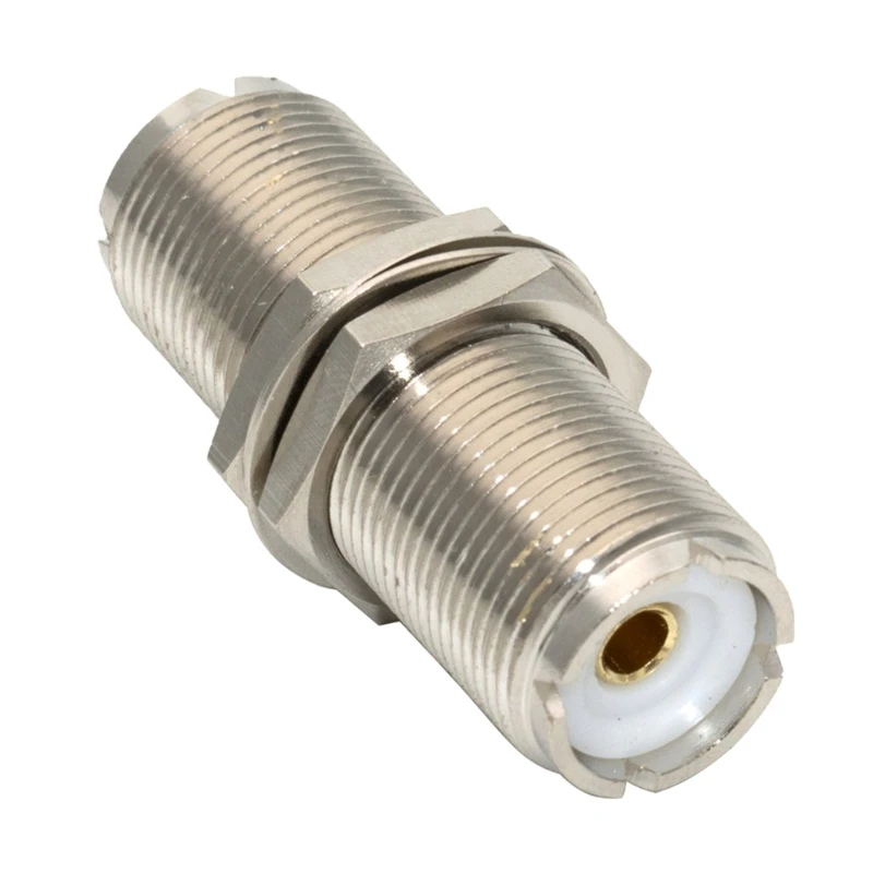

F3KE 1 шт. UHF SO239 «мама» на UHF SO239 PL-259 «мама» RF коаксиальный адаптер UHF на UHF коаксиальный разъем