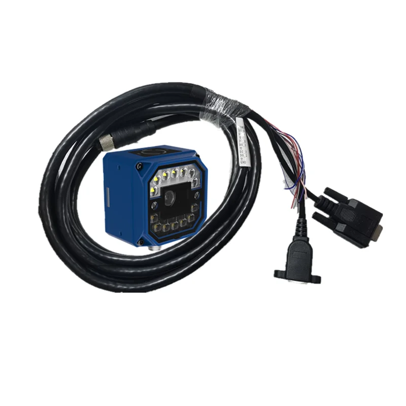 R1-LJX High Speed 2D Industrial Fixed Mount Barcode QR DM DPM Multi Code Reader with Digital IO TCP Modbus Profinet for PLC