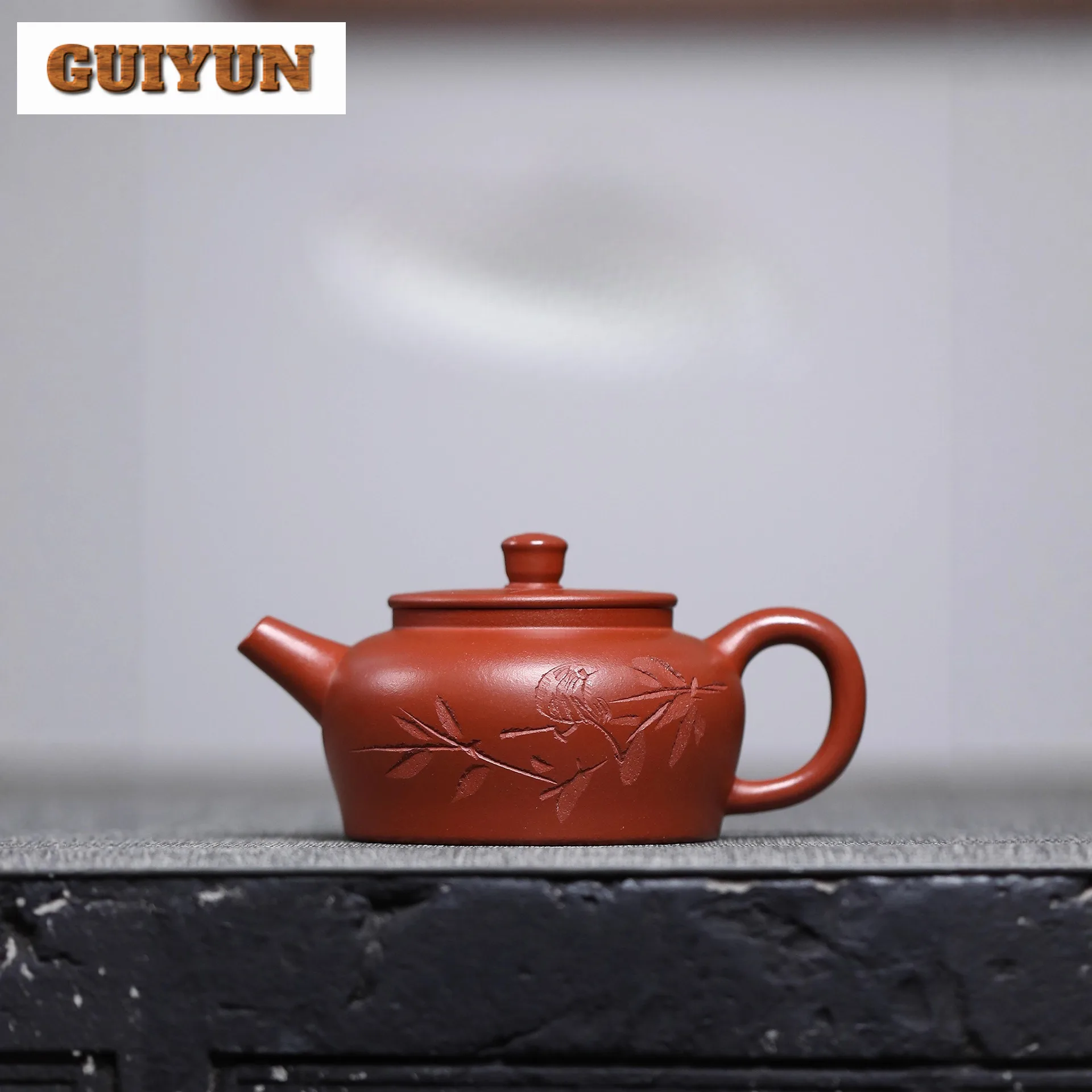 120 مللي أباريق الشاي التقليدية Yixing الأرجواني الطين اليدوية دي تشونغ وعاء الخام الخام الأحمر الطين غلاية الصينية Zisha طقم شاي لمستلزمات الشاي #1