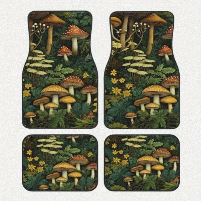 

Car Floor MatsVehicle Front Rear Carpets Mats Universal Car Rugs Car Accessories For Truck Mushroom