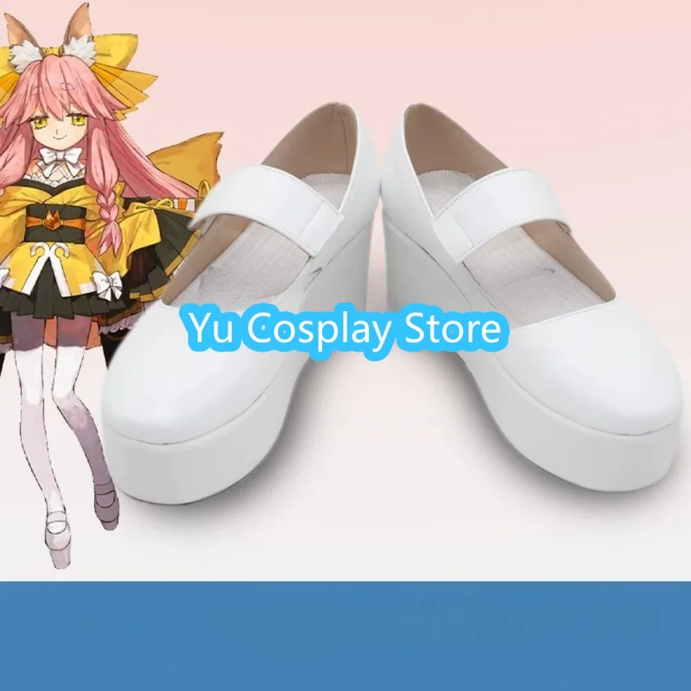 

Tamamo Aria Cosplay Shoes Elegant Kimono Set Japanese Geta Style Footwear