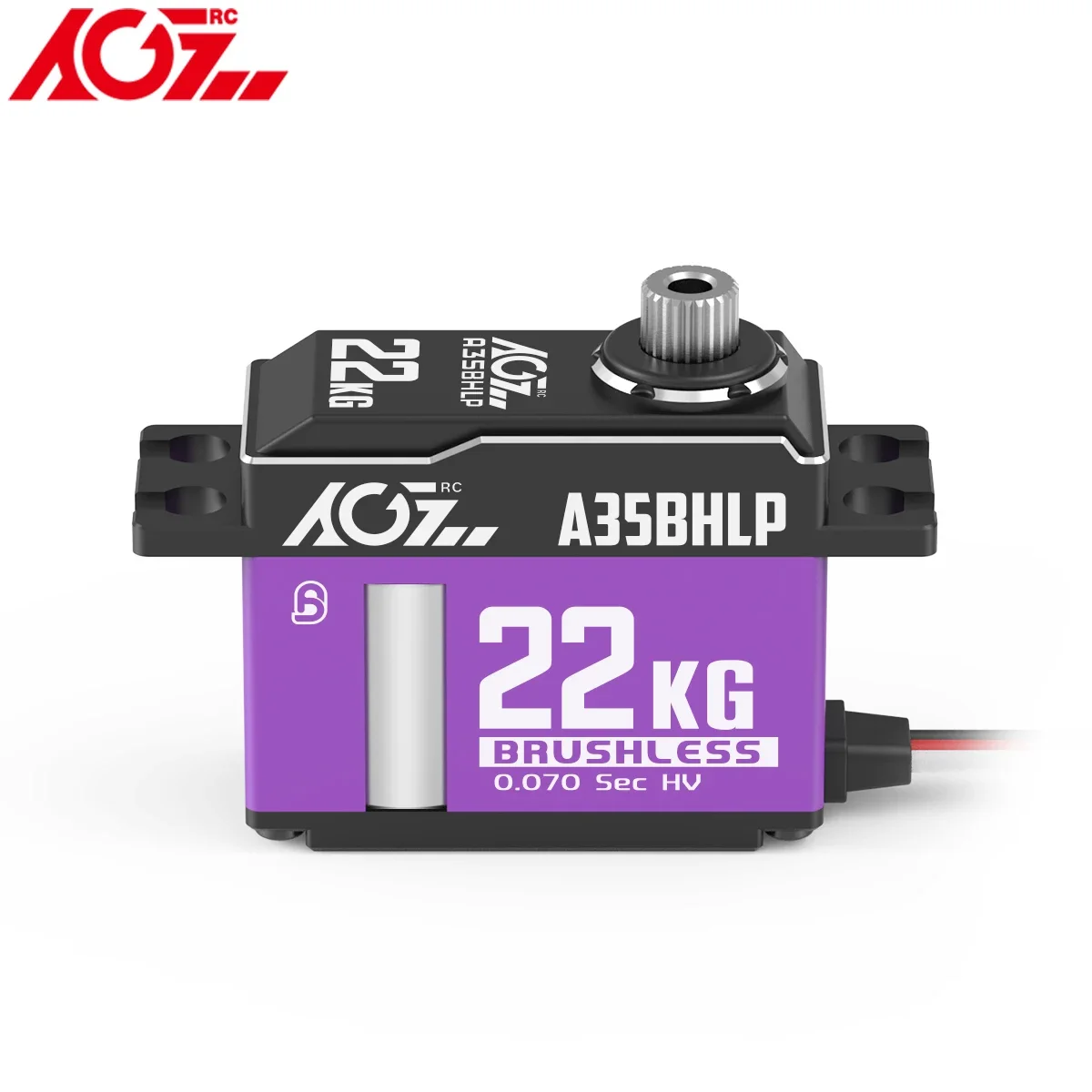 AGFRC A35BHLP Brushless 22KG Ultra Torque Mid Size Servo Steel Gear For 1/12 Scale RC Car 3D Helicopters Airplanes Glider Robot