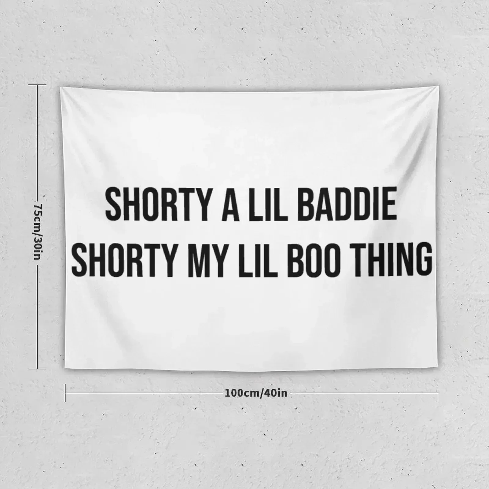 Shorty A Lil Baddie Tapestry Bedroom Decor Christmas Decoration Home Decoration Accessories Custom Tapestry