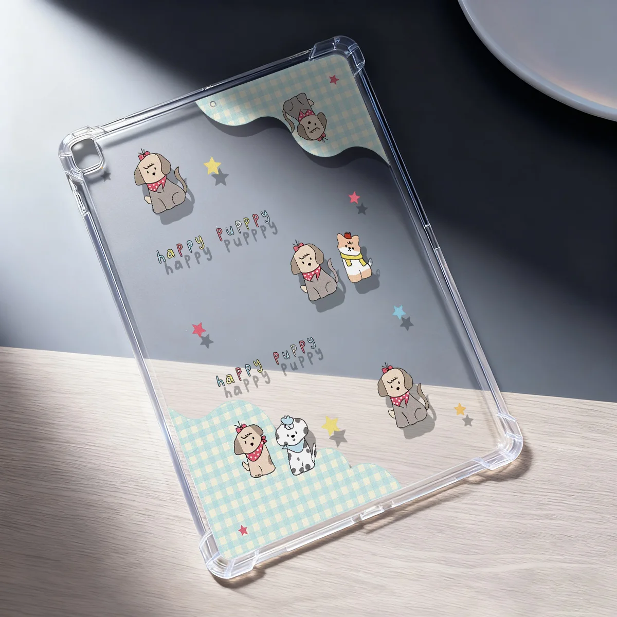 Christmas Tree Clear Transparent Tablet Case for Apple iPad Pro 12.9 13 9.7 10.5 A16 11 10 9 8 7 Air 13 Mini 6 5 4 3 2 1 Cover