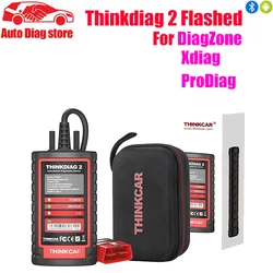 THINKCAR Thinkdiag 2 All System Support CAN FD Protocols OBD2 Auto Diagnostic Tool Full Car Manufacture Brands 15 Reset For DZ