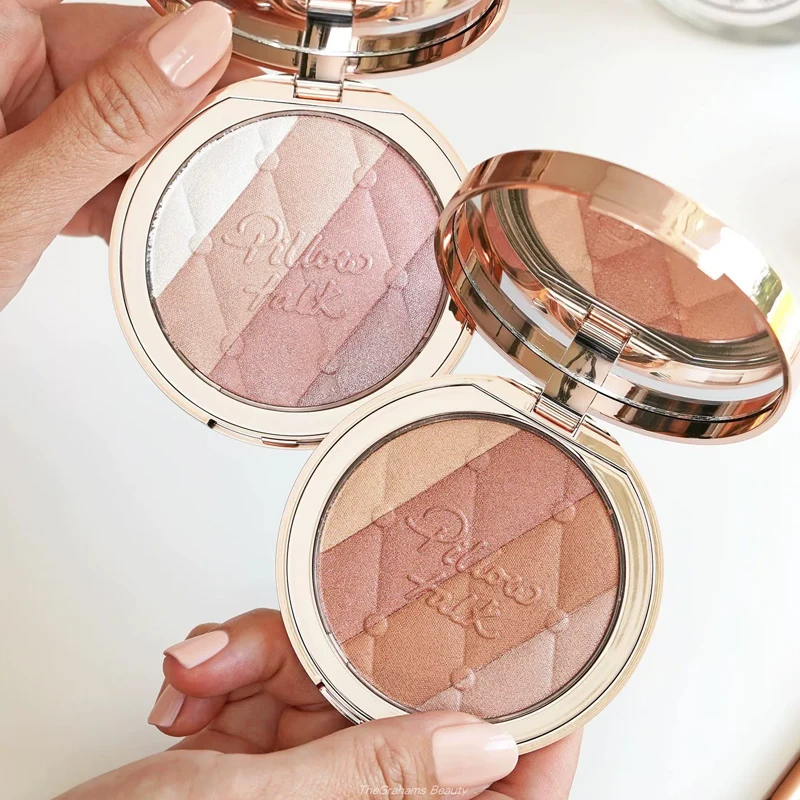 Poudre compacte CT, base de maquillage naturelle, palette multi-usages pour les yeux, les détails, le surlignage et le contour, palette de gemmes