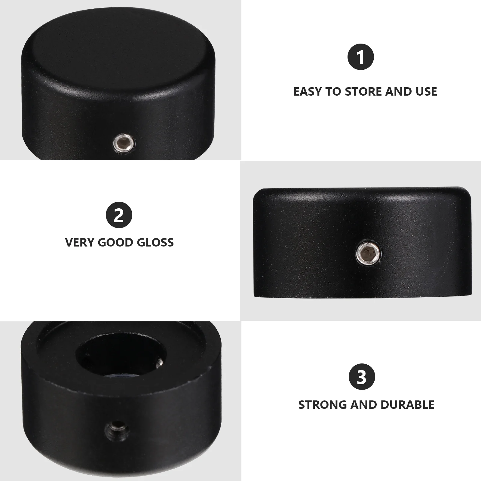 

4Sets Electric Guitar Effect Pedal Footswitch Toppers with Rubber Pads Aluminum Alloy Footswitch Protection Covers