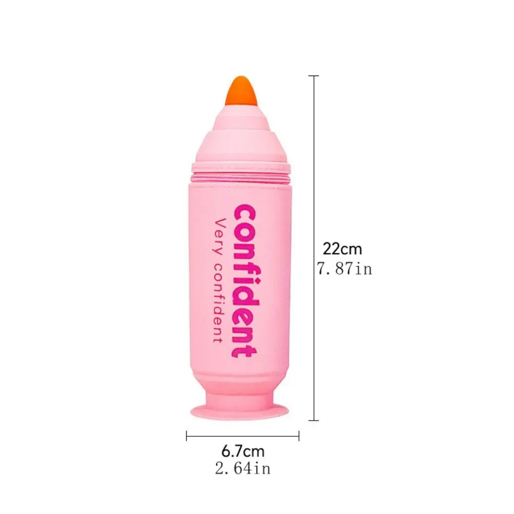 Держатель для ручек в форме маркера, съемная присоска, держатель для кистей для макияжа, силиконовый красочный органайзер для хранения канцелярских принадлежностей, офисный