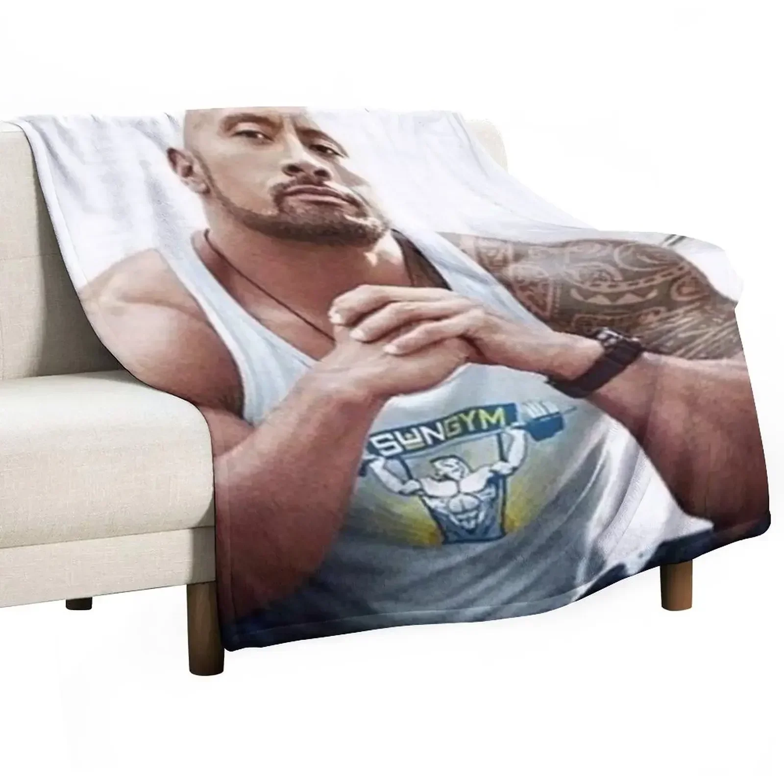 

dwayne johnson Throw Blanket Sofas Sofa Quilt Kid'S christmas gifts Blankets