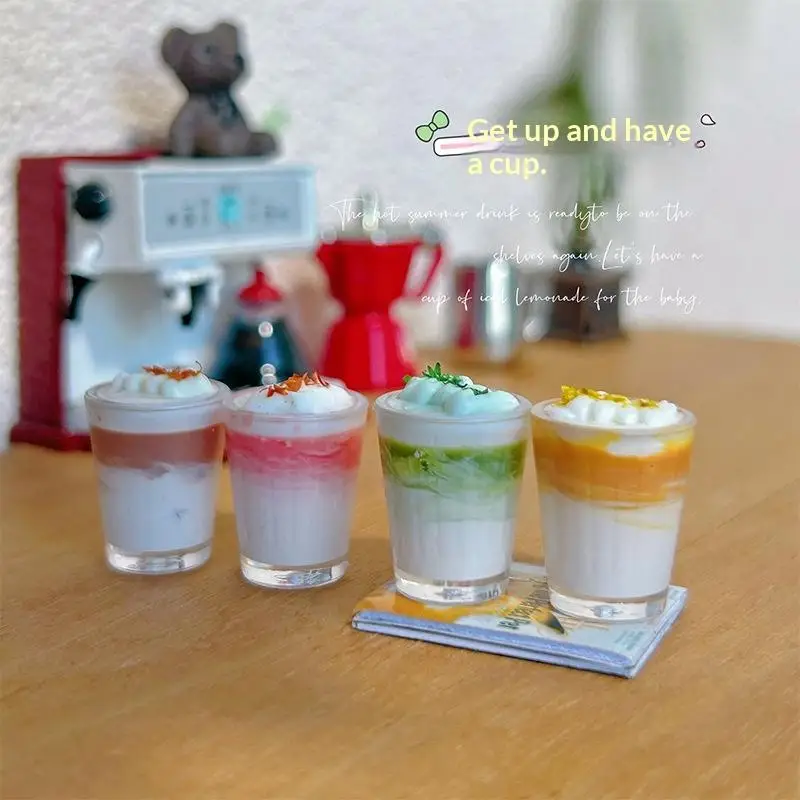 Miniature Dollhouse Vienna Drinks Toys Vivid Pattern 1:12 Scale Accessories for DIY Mini Scene Hobbyists Birthday Present