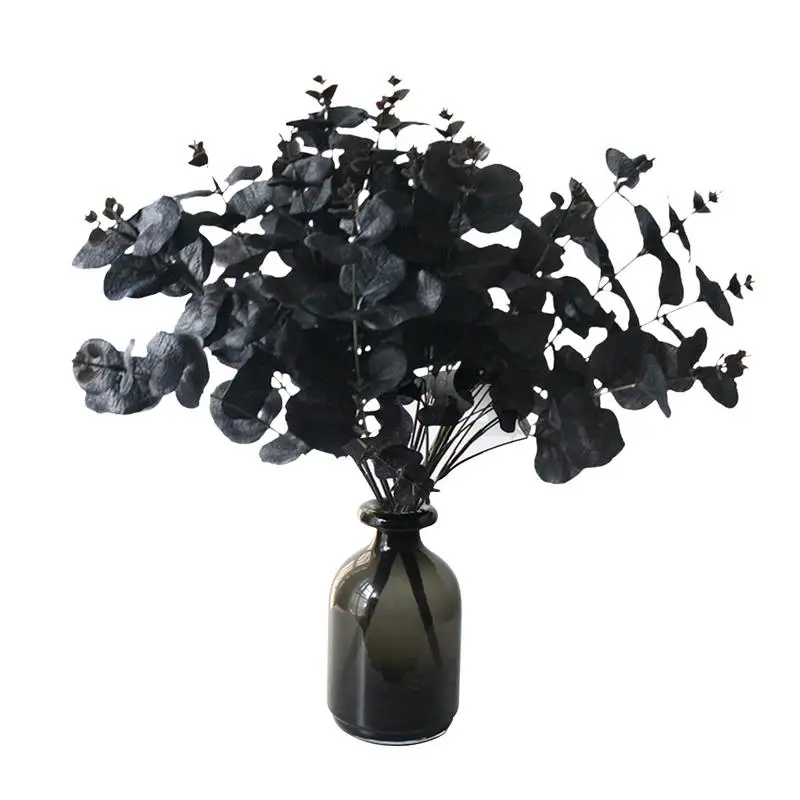 Black Artificial Plants Eucalyptus Leaves For Home Decor Flower Pot Artificiales Dried Flower Bouquet Party Decoration